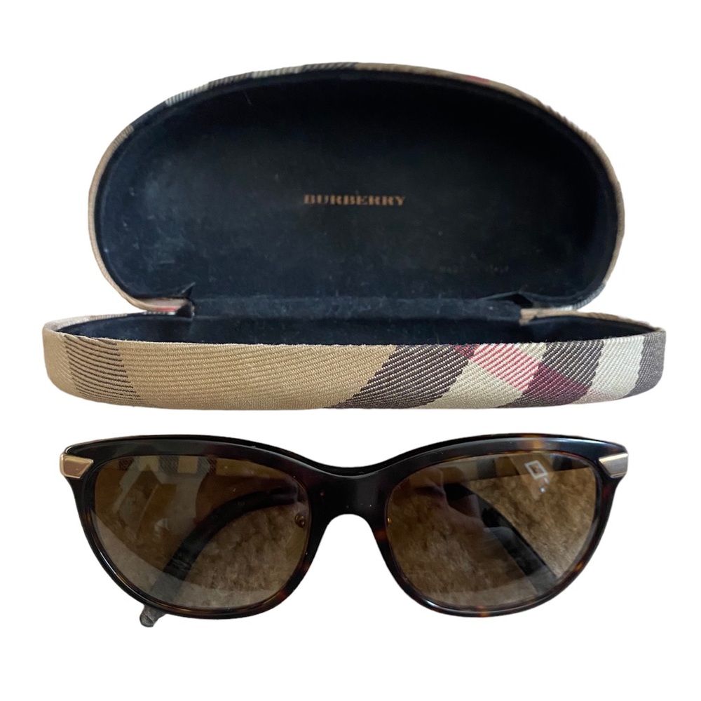 BURBERRY *RARE* Tortoiseshell Brown and Gold Sunglasses